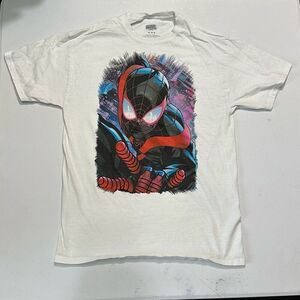 Marvel Spider Man White Short Sleeve T-shirt | Men Size Medium